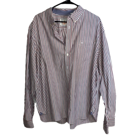 Dockers Other - XXL Mens Dockers Blue and Red Striped Dress Shirt